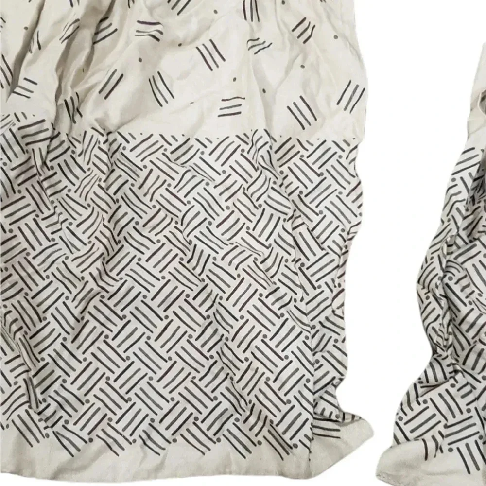 Misty Harbor Geometric Rayon Scarf